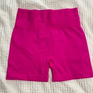 Zyia Neon Pink Seamless Hustle Shorts